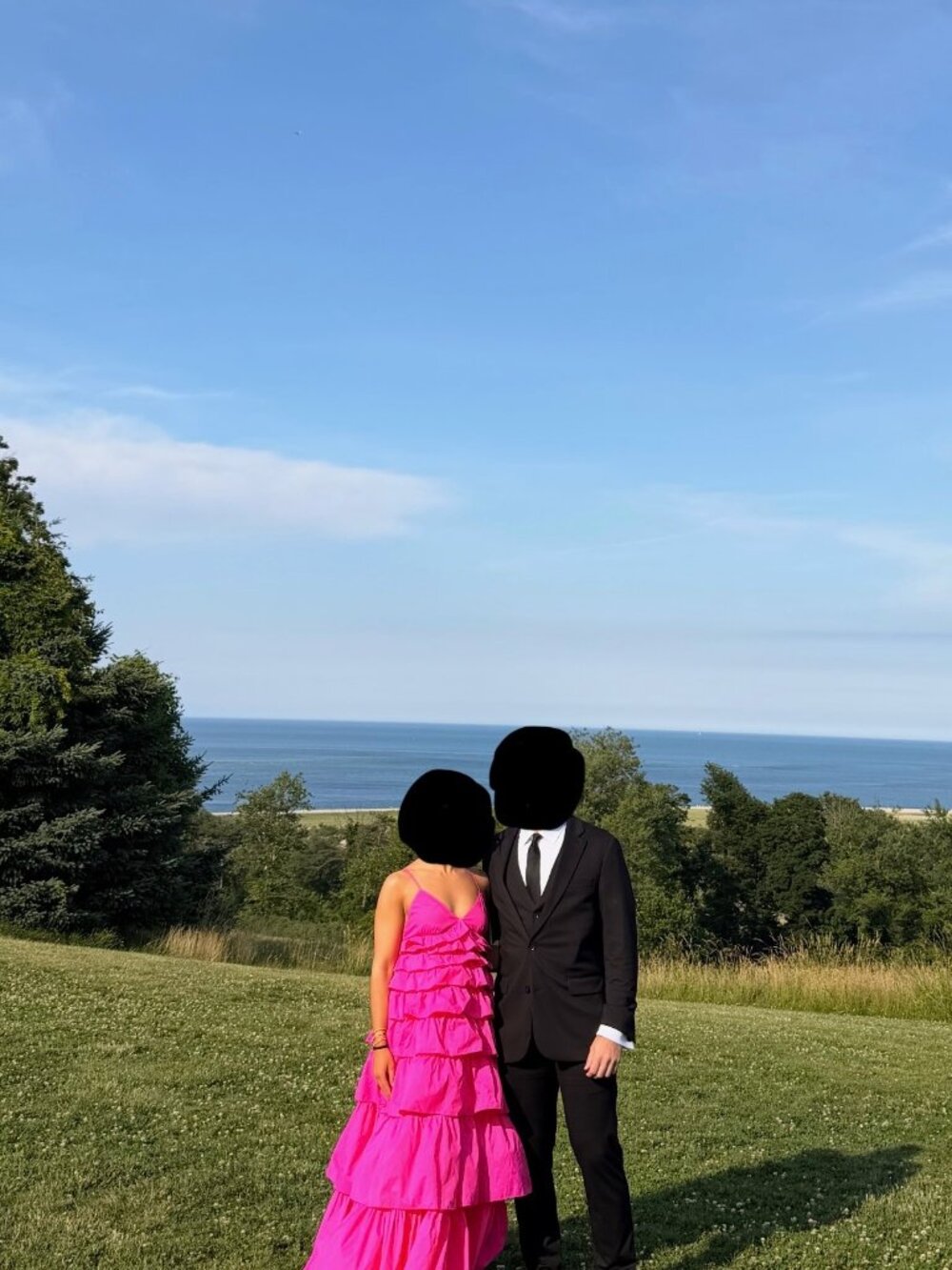 STAUD Rylie Dress - Bougainvillea Pink Maxi Tiered Long - Picture 5 of 6
